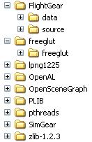 View of source (CVS/SVN updated or downloaded/unzipped) folders.