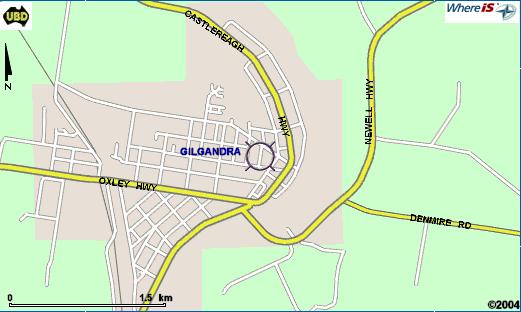 whereis map view of gilgandra.