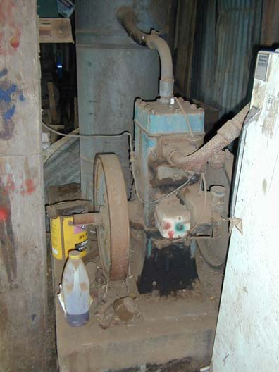 the old motor, that ran the shearing gear ...
